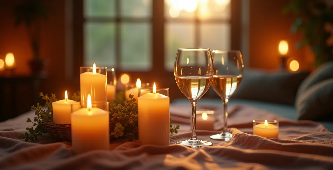 Comparaison photographique montrant l'effet de la correction de balance des blancs sur une scène au coucher de soleil