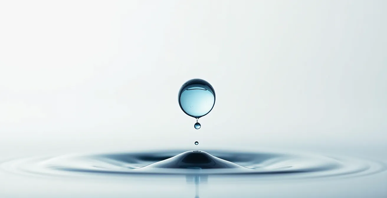 Composition minimaliste illustrant le concept japonais du Ma avec un objet unique dans un vaste espace vide