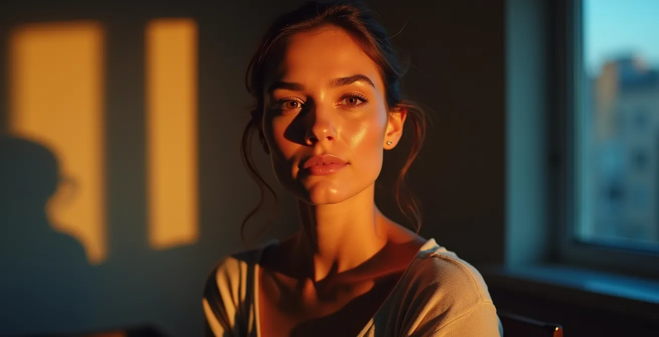 Démonstration du mélange créatif de températures de couleur en éclairage pour séparer un sujet de son arrière-plan.