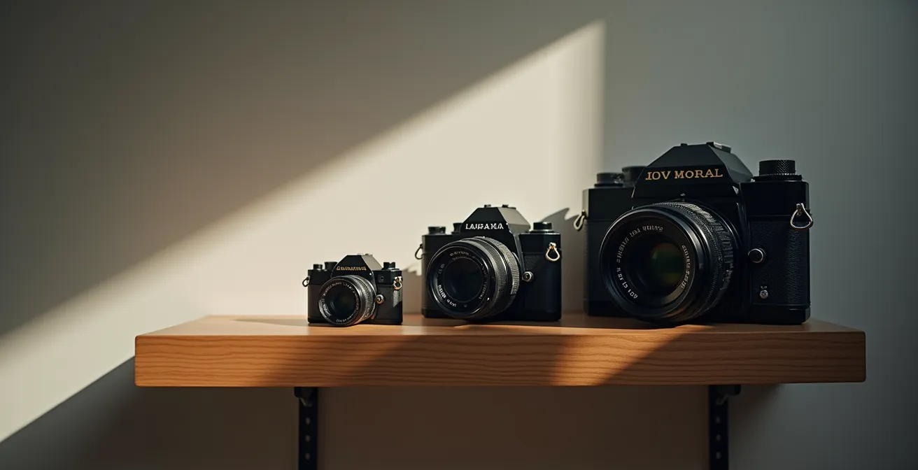 Séquence de trois cadrages différents d'une même scène montrant la progression narrative